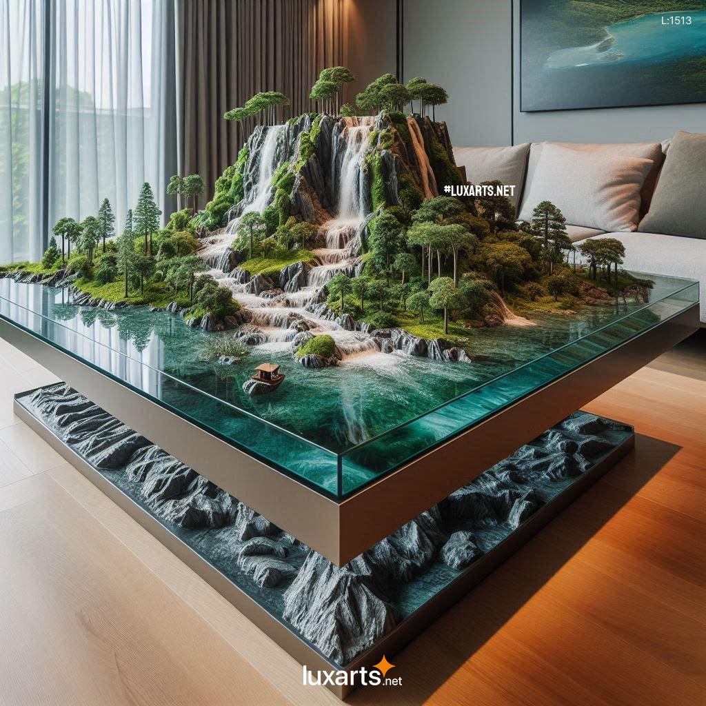 Tropical Island Waterfall Coffee Tables: Relax and Rejuvenate with Nature-Inspired Design tropical island waterfall coffee tables 10