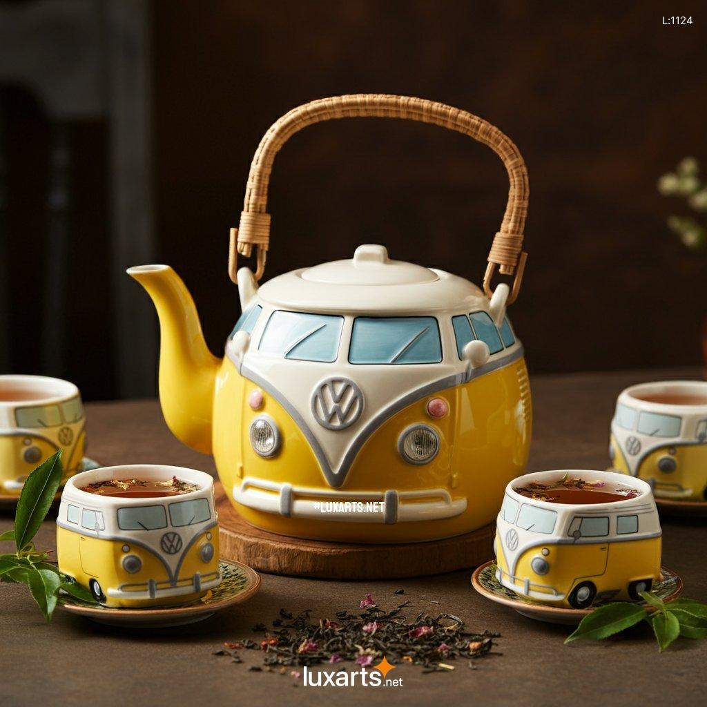 Indulge in Nostalgic Vibes with the Volkswagen Bus Shaped Teapot: A Groovy Kitchen Gadget volkswagen bus shaped teapot 1