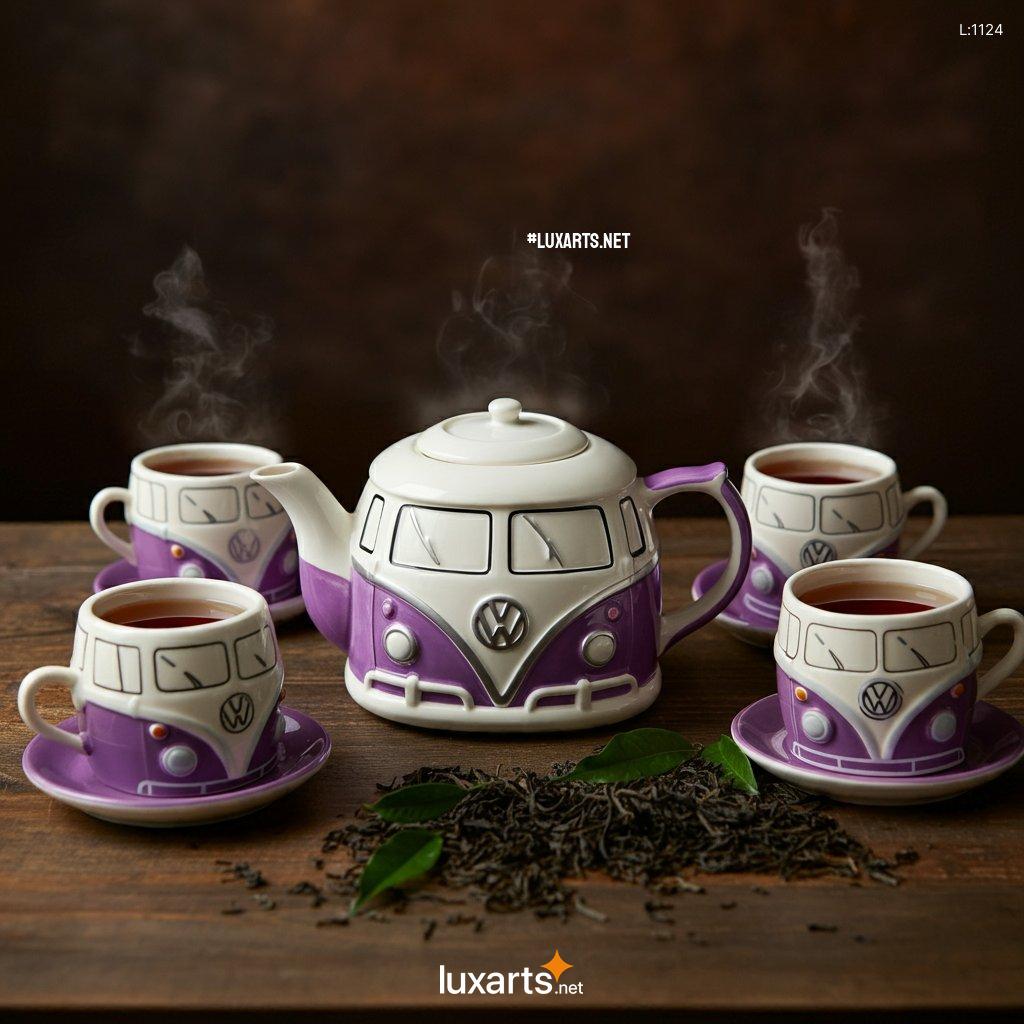 Indulge in Nostalgic Vibes with the Volkswagen Bus Shaped Teapot: A Groovy Kitchen Gadget volkswagen bus shaped teapot 10