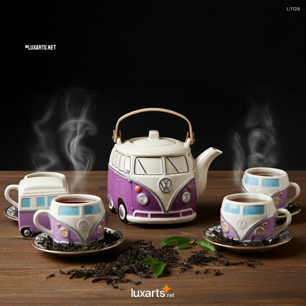 Indulge in Nostalgic Vibes with the Volkswagen Bus Shaped Teapot: A Groovy Kitchen Gadget volkswagen bus shaped teapot 2