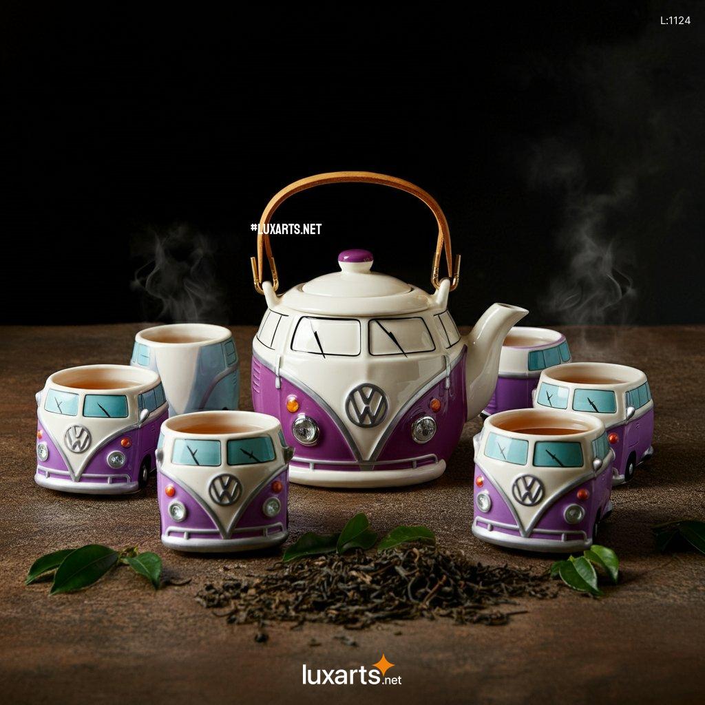 Indulge in Nostalgic Vibes with the Volkswagen Bus Shaped Teapot: A Groovy Kitchen Gadget volkswagen bus shaped teapot 6