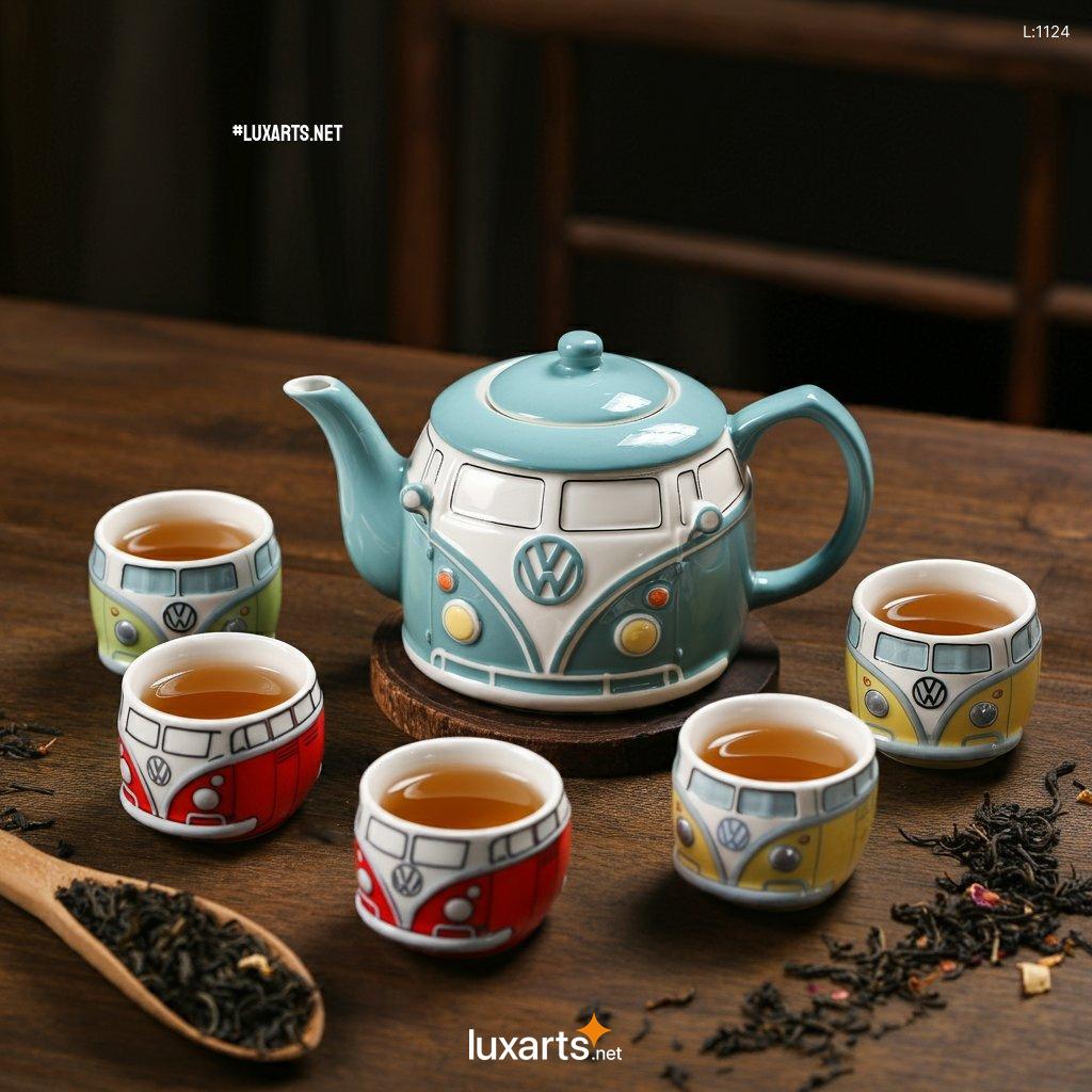 Indulge in Nostalgic Vibes with the Volkswagen Bus Shaped Teapot: A Groovy Kitchen Gadget volkswagen bus shaped teapot 8