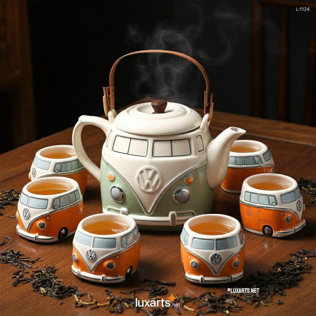 Indulge in Nostalgic Vibes with the Volkswagen Bus Shaped Teapot: A Groovy Kitchen Gadget volkswagen bus shaped teapot 9