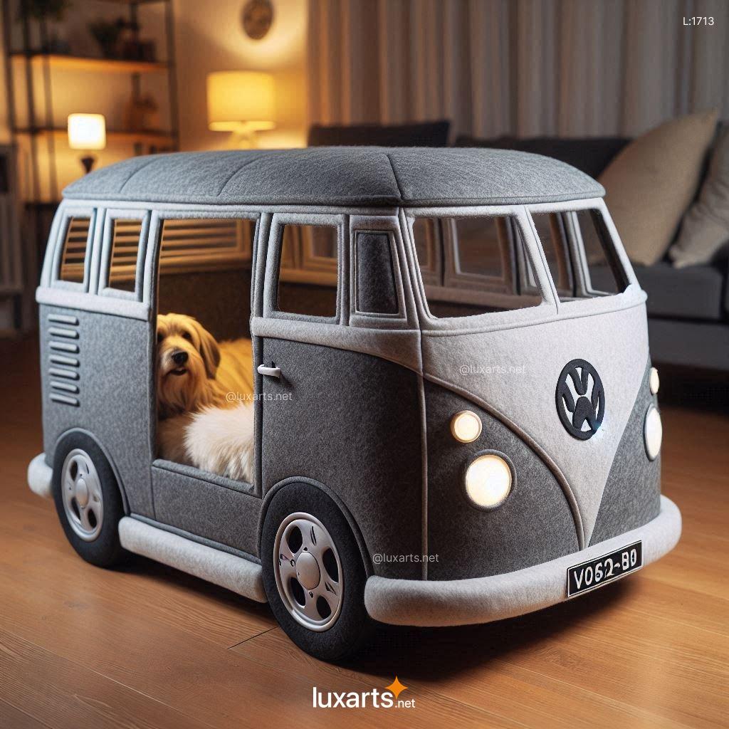 VW Bus Shaped Dog Bed: A Retro Ride for Your Furry Friend vw bus shaped dog bed 10