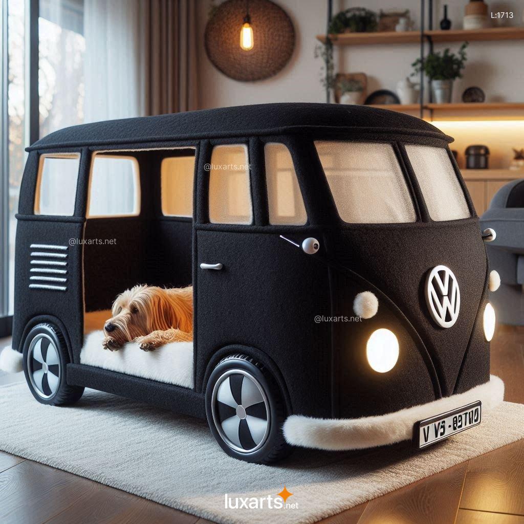 VW Bus Shaped Dog Bed: A Retro Ride for Your Furry Friend vw bus shaped dog bed 11