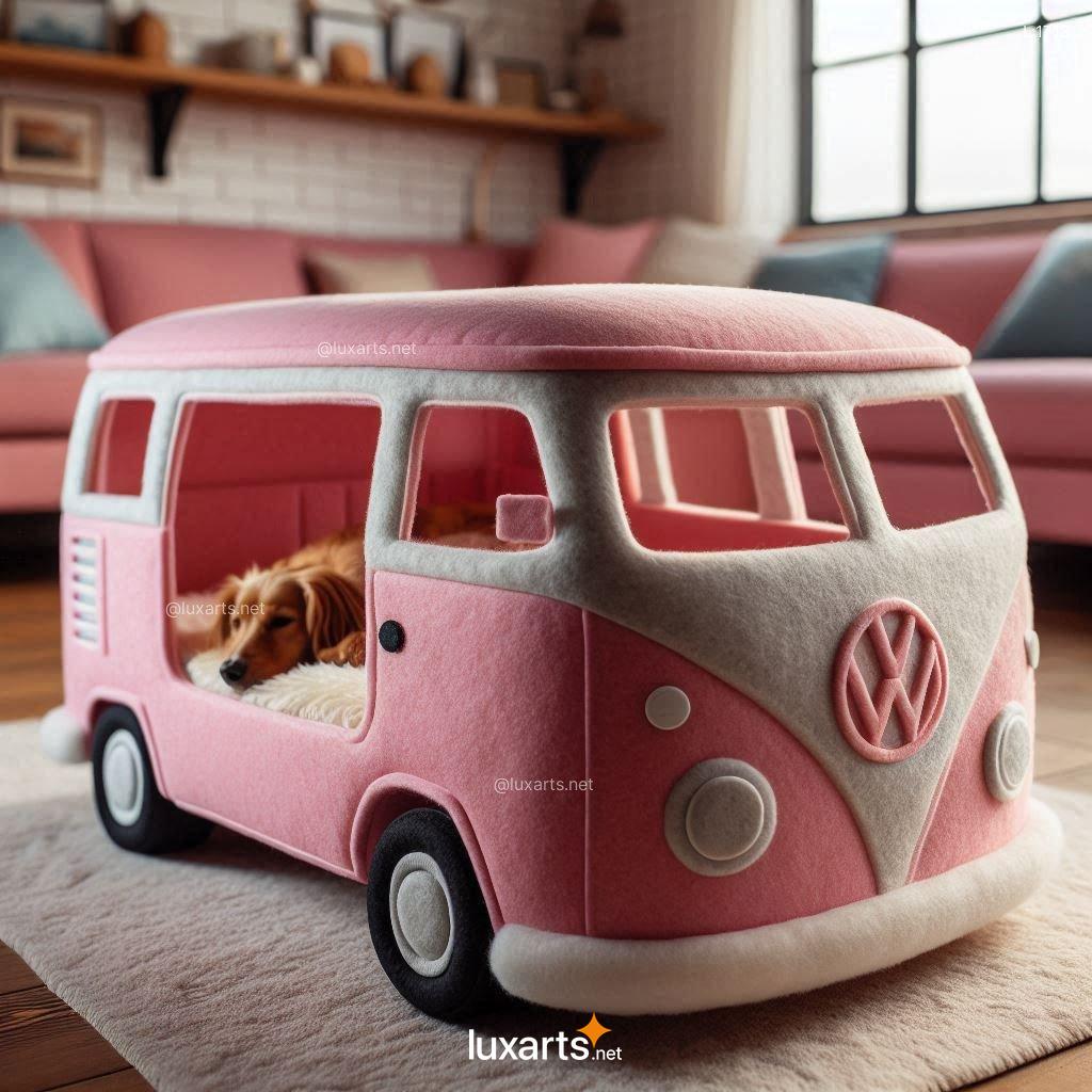 VW Bus Shaped Dog Bed: A Retro Ride for Your Furry Friend vw bus shaped dog bed 9