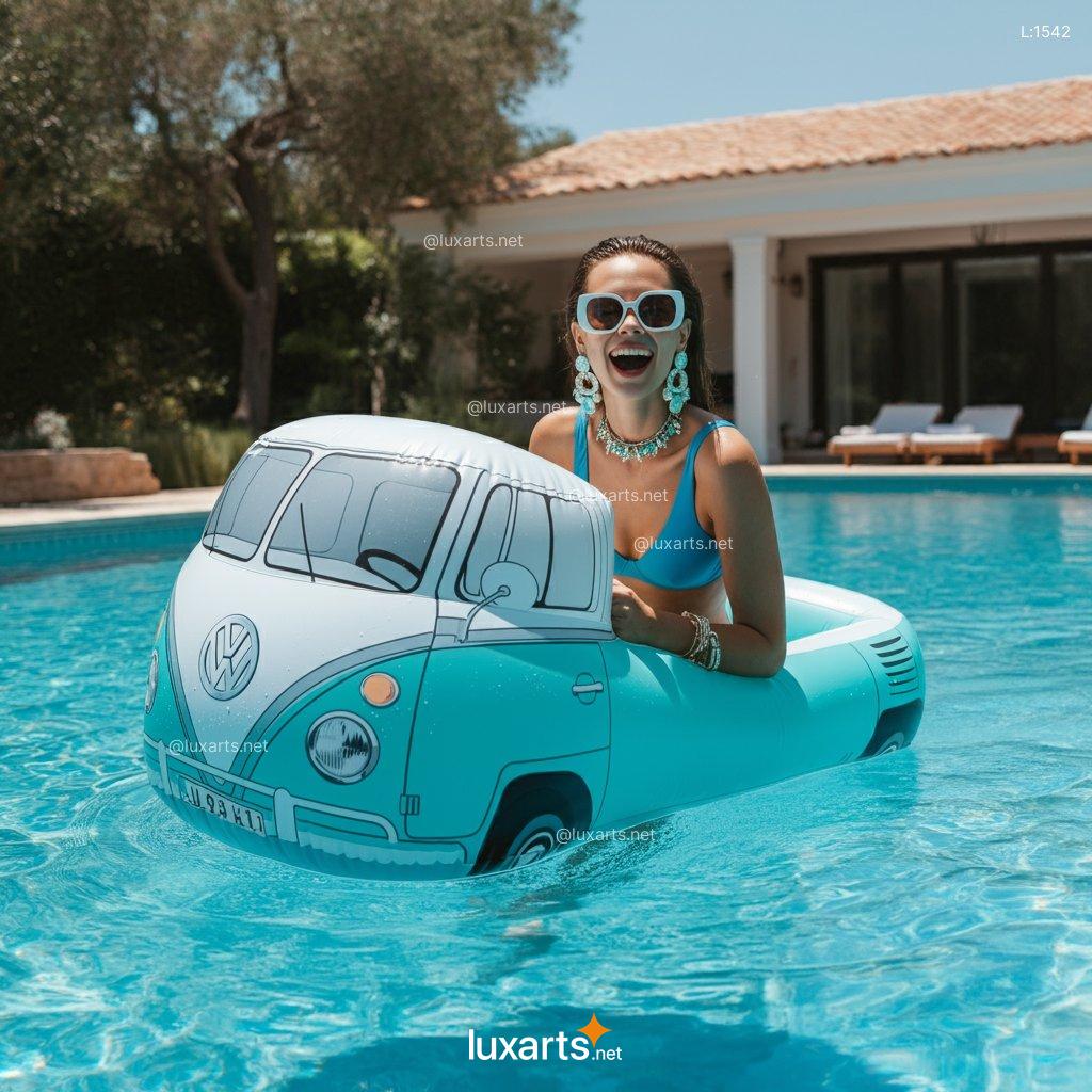 VW Bus Shaped Inflatable Float: The Perfect Pool Float for Summer Fun vw bus shaped inflatable float 1