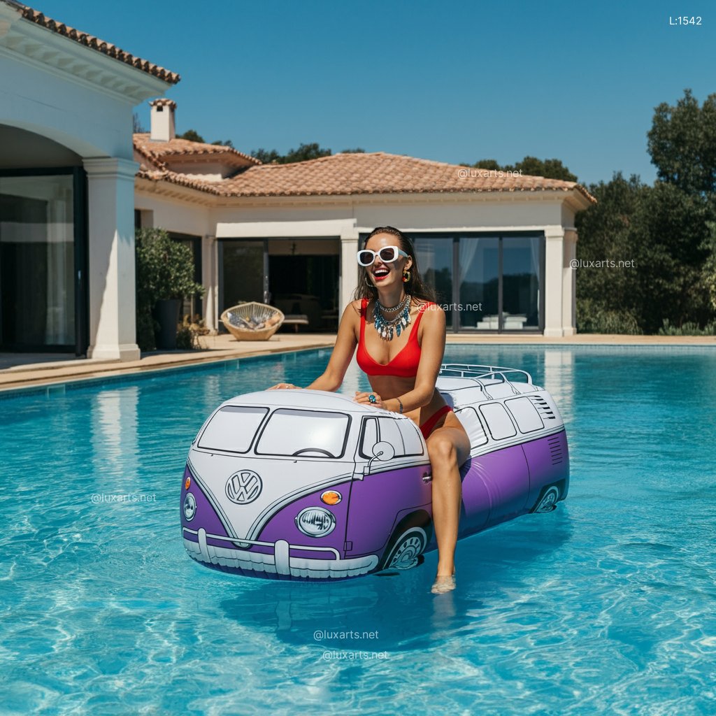 VW Bus Shaped Inflatable Float: The Perfect Pool Float for Summer Fun vw bus shaped inflatable float 16