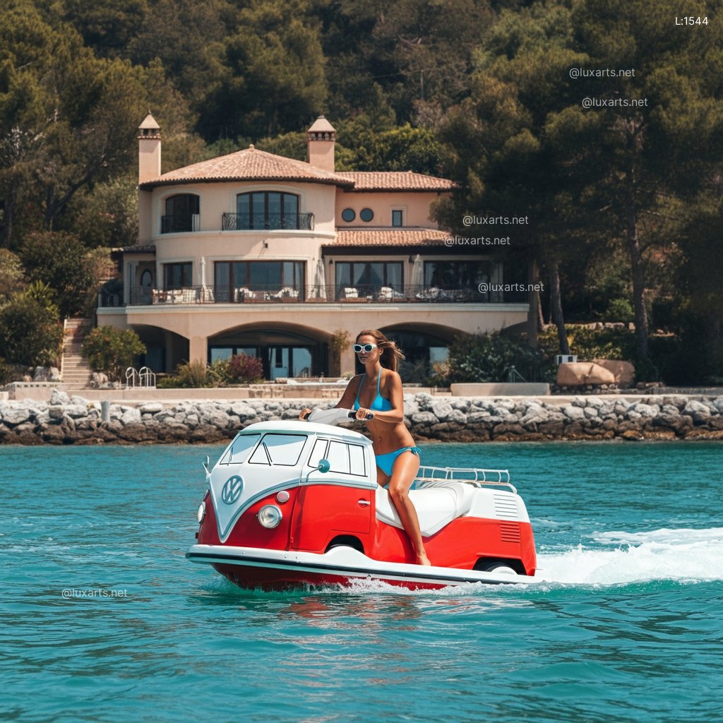 VW Bus Shaped Jet Ski: The Ultimate Retro Water Adventure vw bus shaped jet ski 14