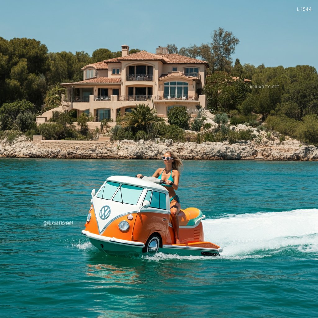 VW Bus Shaped Jet Ski: The Ultimate Retro Water Adventure vw bus shaped jet ski 2