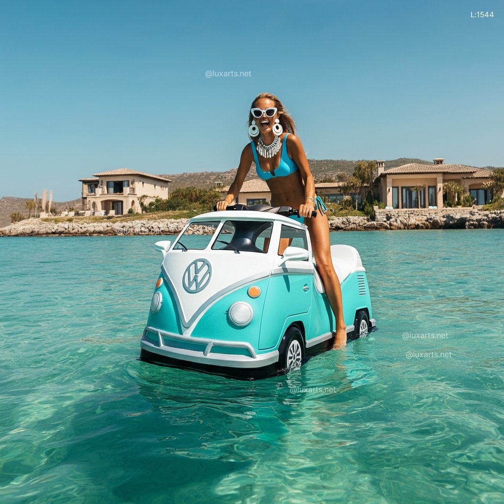 VW Bus Shaped Jet Ski: The Ultimate Retro Water Adventure vw bus shaped jet ski 4