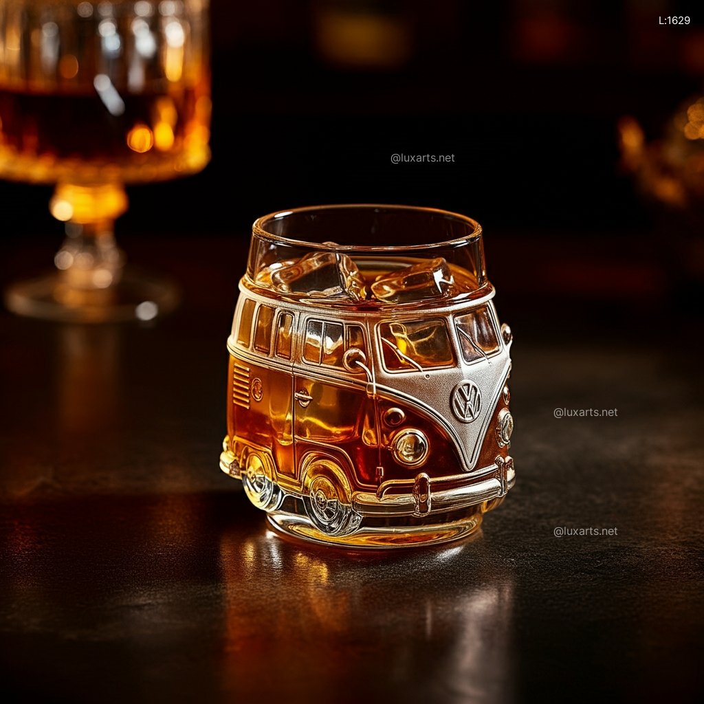 VW Bus Whiskey Glasses: Sip in Style with These Iconic Whiskey Tumblers vw bus whiskey glasses 1