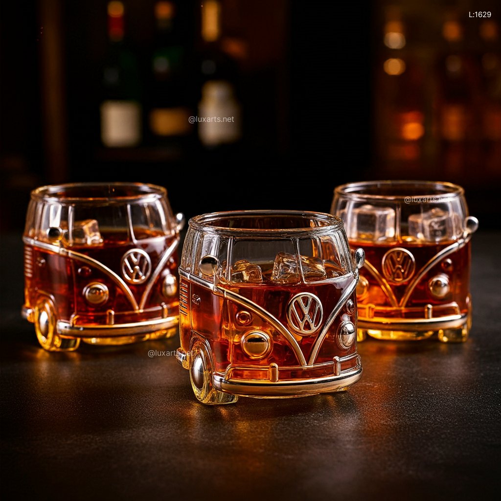 VW Bus Whiskey Glasses: Sip in Style with These Iconic Whiskey Tumblers vw bus whiskey glasses 12