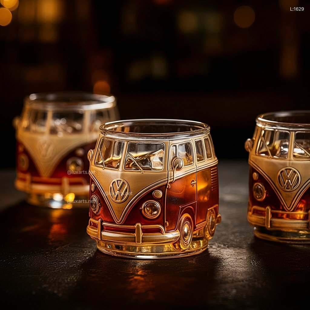 VW Bus Whiskey Glasses: Sip in Style with These Iconic Whiskey Tumblers vw bus whiskey glasses 2