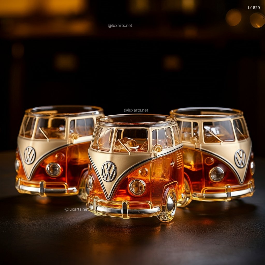 VW Bus Whiskey Glasses: Sip in Style with These Iconic Whiskey Tumblers vw bus whiskey glasses 3