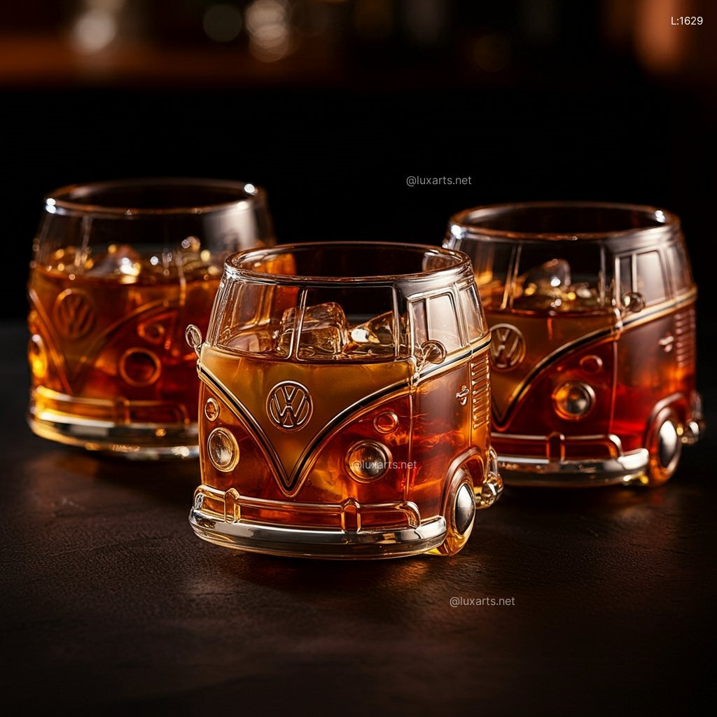 VW Bus Whiskey Glasses: Sip in Style with These Iconic Whiskey Tumblers vw bus whiskey glasses 8