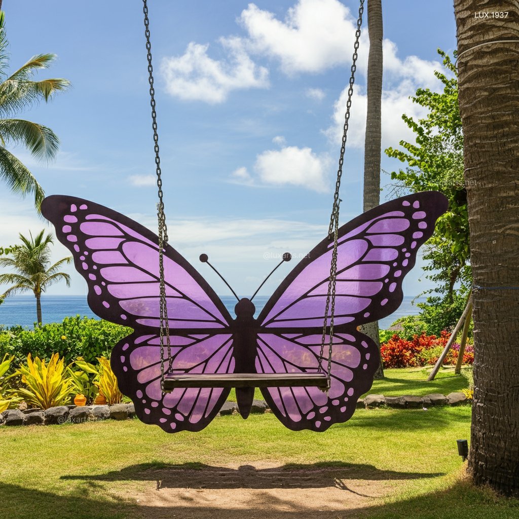 Butterfly Shaped Swing: Add a Touch of Magic to Your Backyard butterfly shaped swing 3