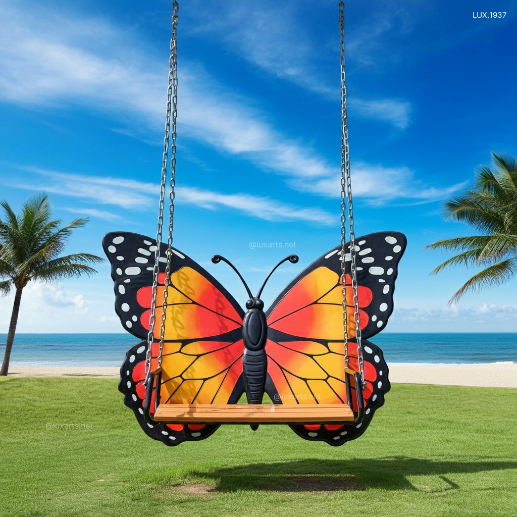 Butterfly Shaped Swing: Add a Touch of Magic to Your Backyard butterfly shaped swing 8