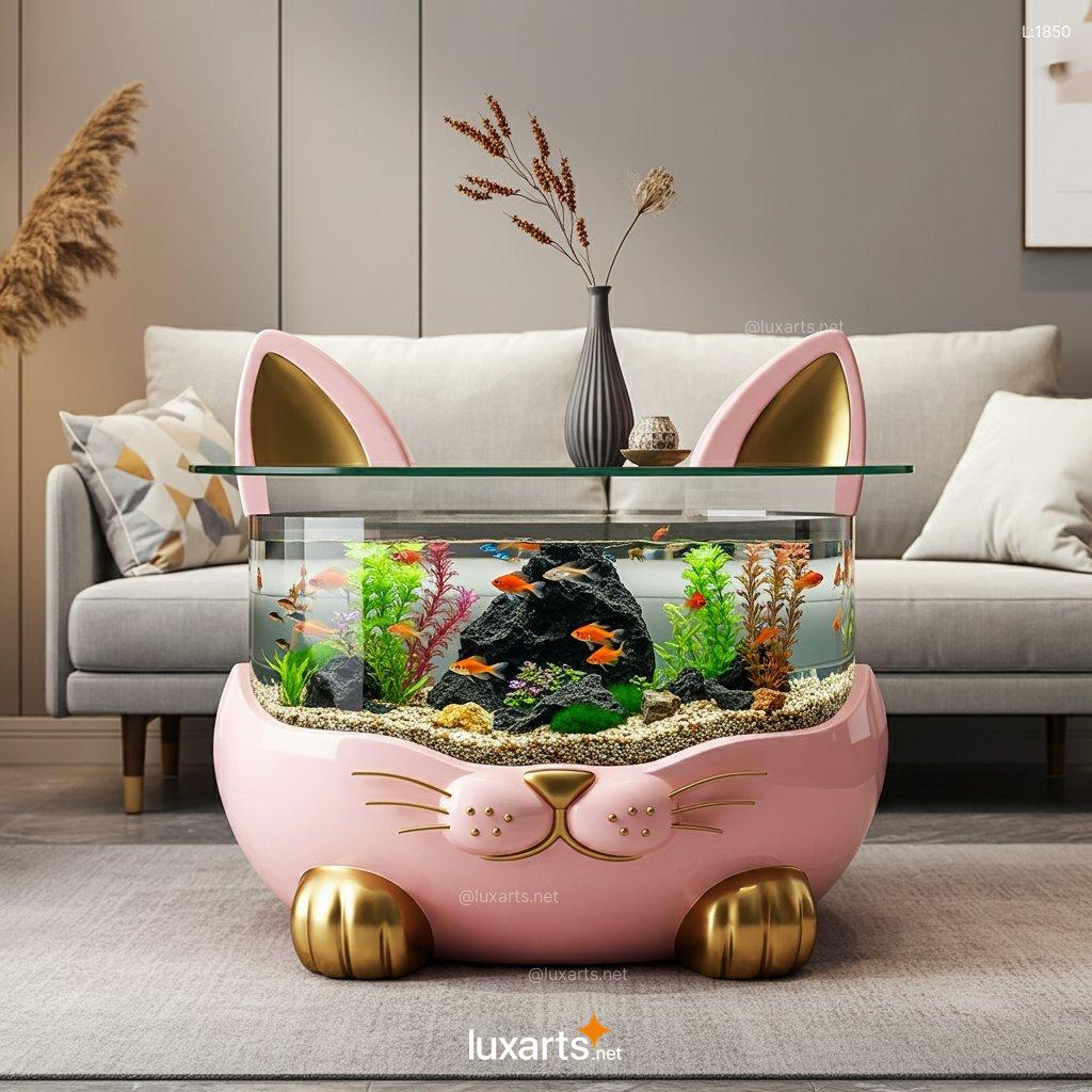 Cat Aquarium Coffee Tables | A Purrfect Blend of Aquatic Style and Feline Fun cat aquarium coffee tables 10