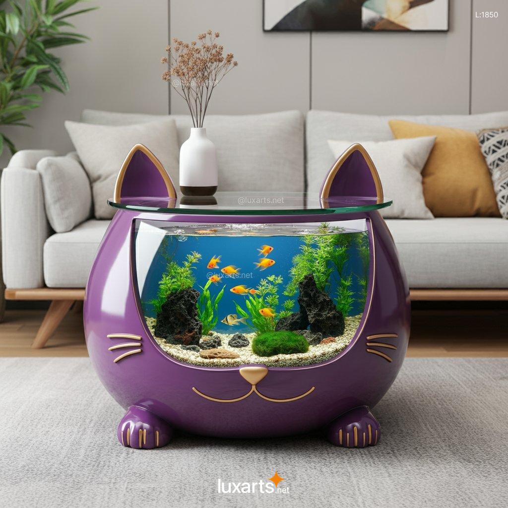 Cat Aquarium Coffee Tables | A Purrfect Blend of Aquatic Style and Feline Fun cat aquarium coffee tables 12