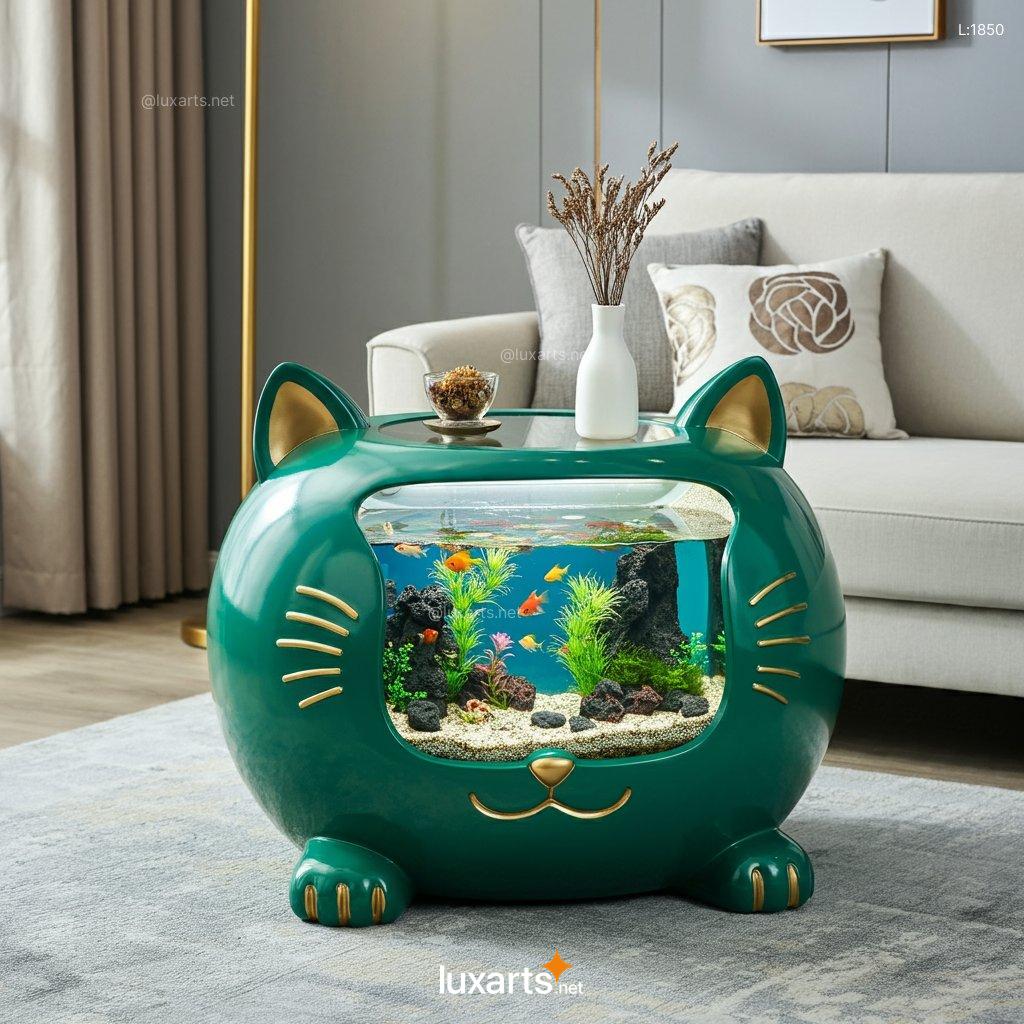 Cat Aquarium Coffee Tables | A Purrfect Blend of Aquatic Style and Feline Fun cat aquarium coffee tables 13