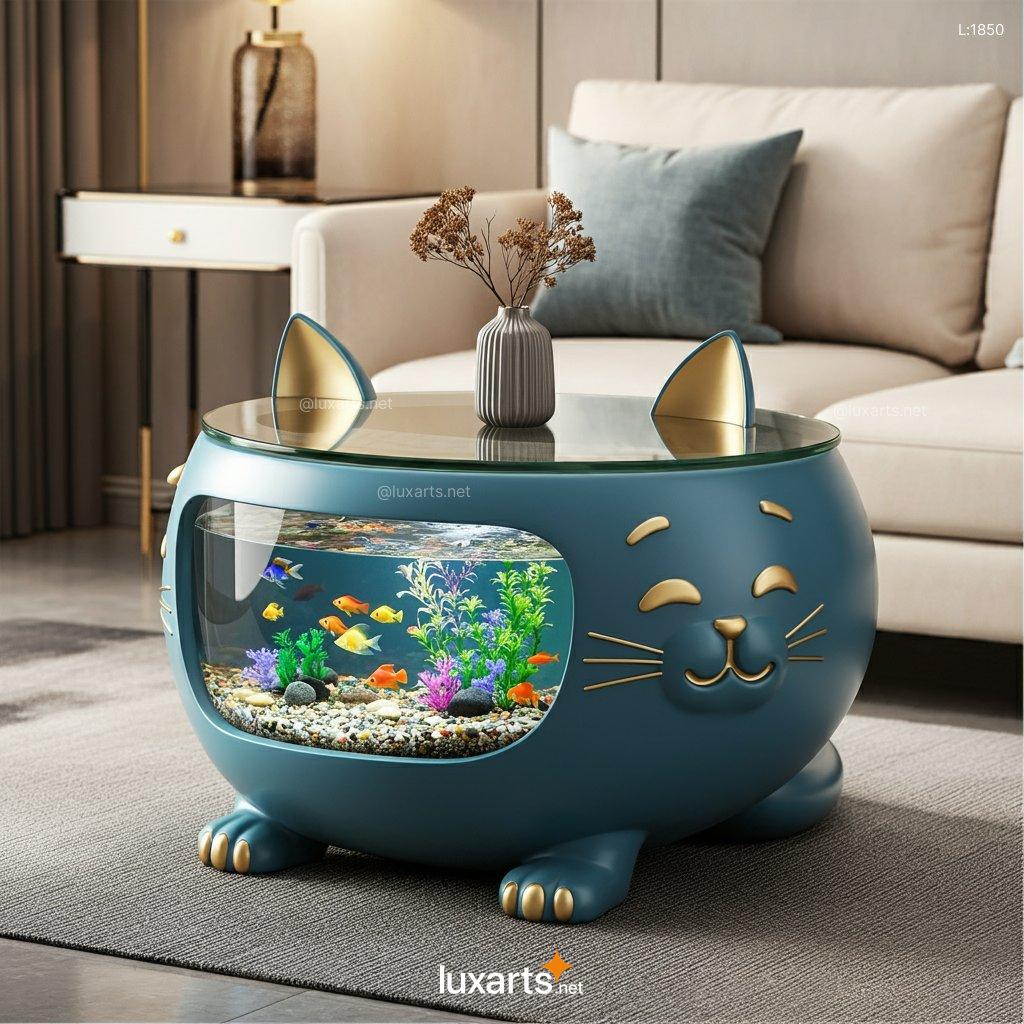 Cat Aquarium Coffee Tables | A Purrfect Blend of Aquatic Style and Feline Fun cat aquarium coffee tables 2