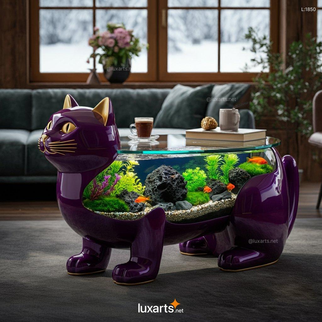 Cat Aquarium Coffee Tables | A Purrfect Blend of Aquatic Style and Feline Fun cat aquarium coffee tables 4