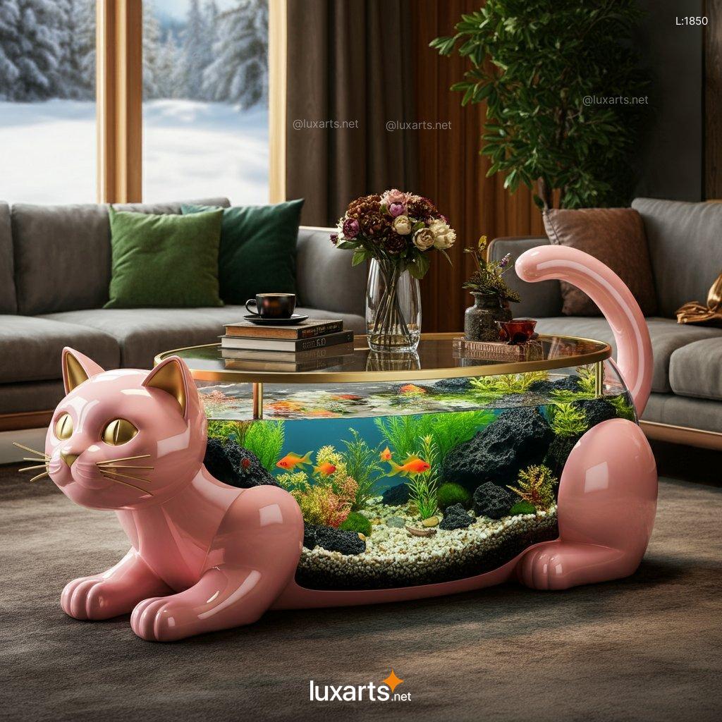 Cat Aquarium Coffee Tables | A Purrfect Blend of Aquatic Style and Feline Fun cat aquarium coffee tables 7