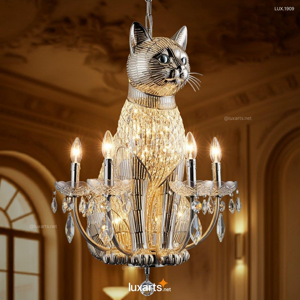 Creative Cat Chandeliers: Unique Lighting Fixtures for Cat Lovers cat chandelier 7