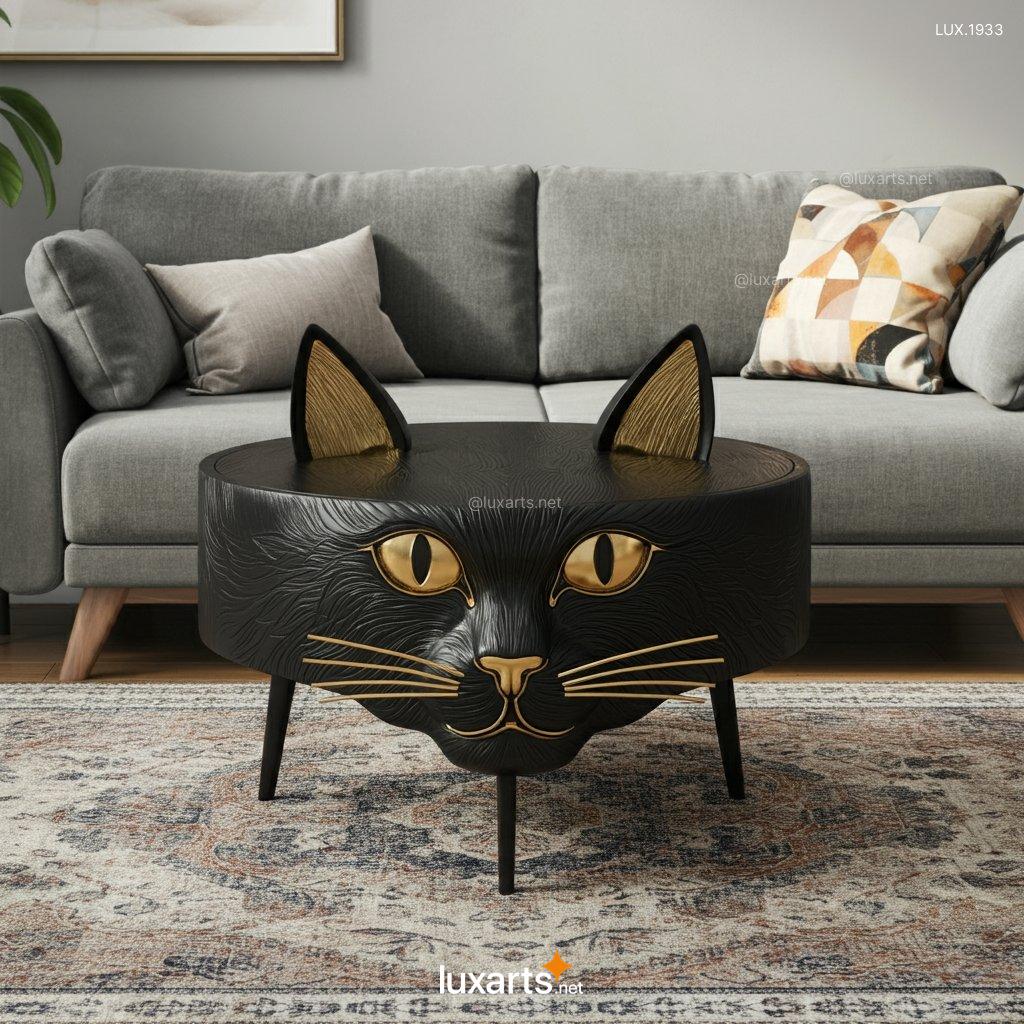 Cat Face Shaped Coffee Table | A Creative, Feline-Inspired Centerpiece cat face shaped coffee table 1