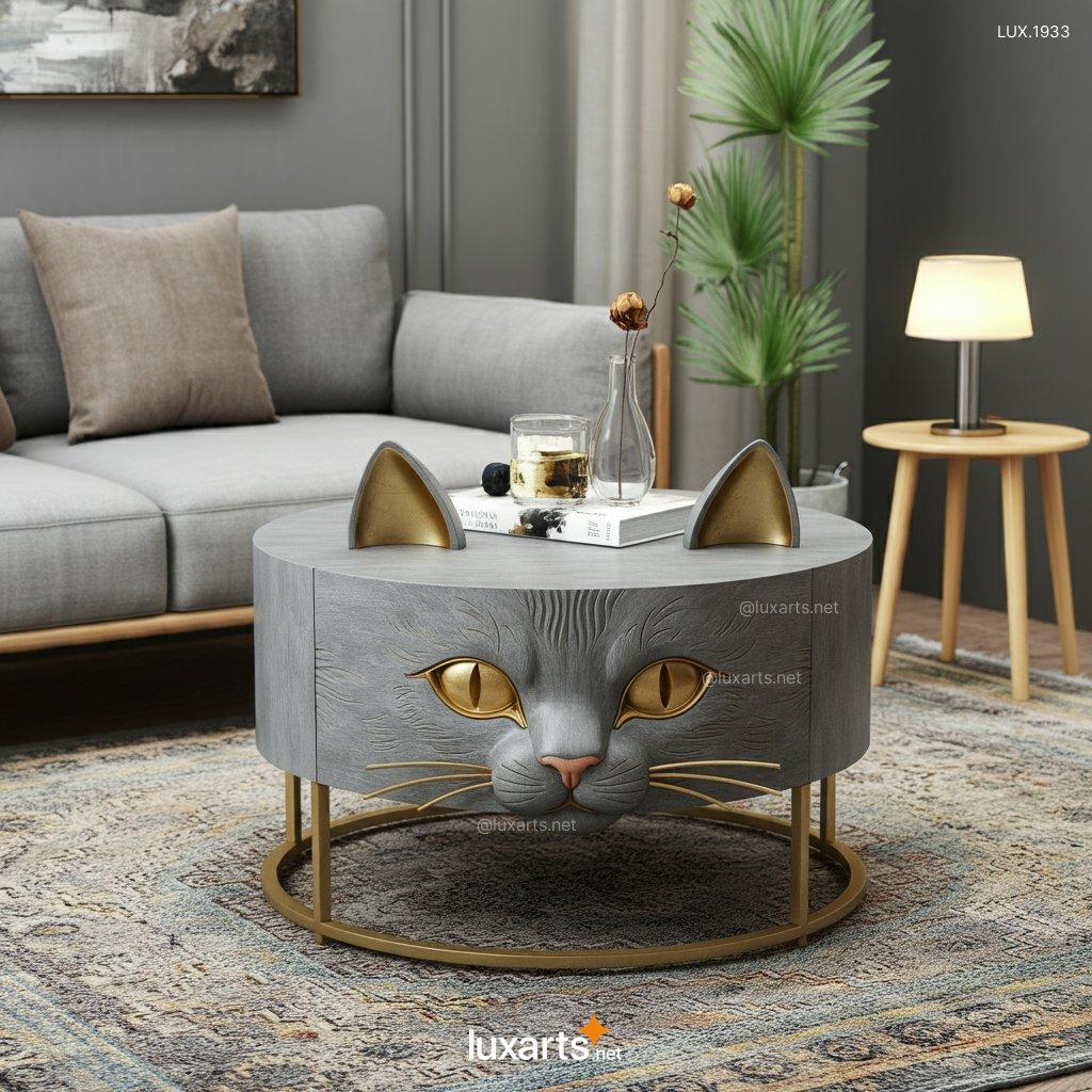 Cat Face Shaped Coffee Table | A Creative, Feline-Inspired Centerpiece cat face shaped coffee table 5