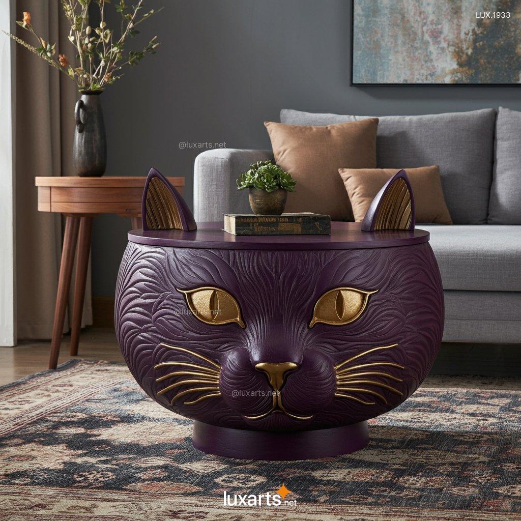 Cat Face Shaped Coffee Table | A Creative, Feline-Inspired Centerpiece cat face shaped coffee table 7