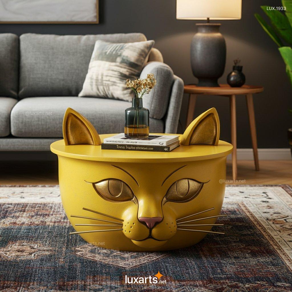 Cat Face Shaped Coffee Table | A Creative, Feline-Inspired Centerpiece cat face shaped coffee table 8