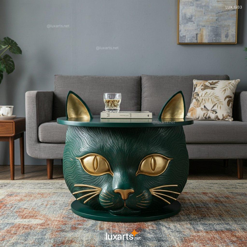 Cat Face Shaped Coffee Table | A Creative, Feline-Inspired Centerpiece cat face shaped coffee table 9