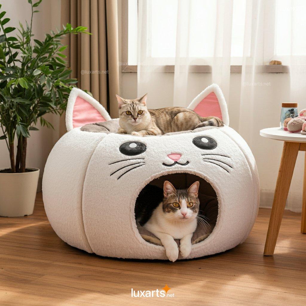 Cat Shaped Cat Bed | Creative, Cozy Design for Your Feline Friend cat shaped cat bed 3