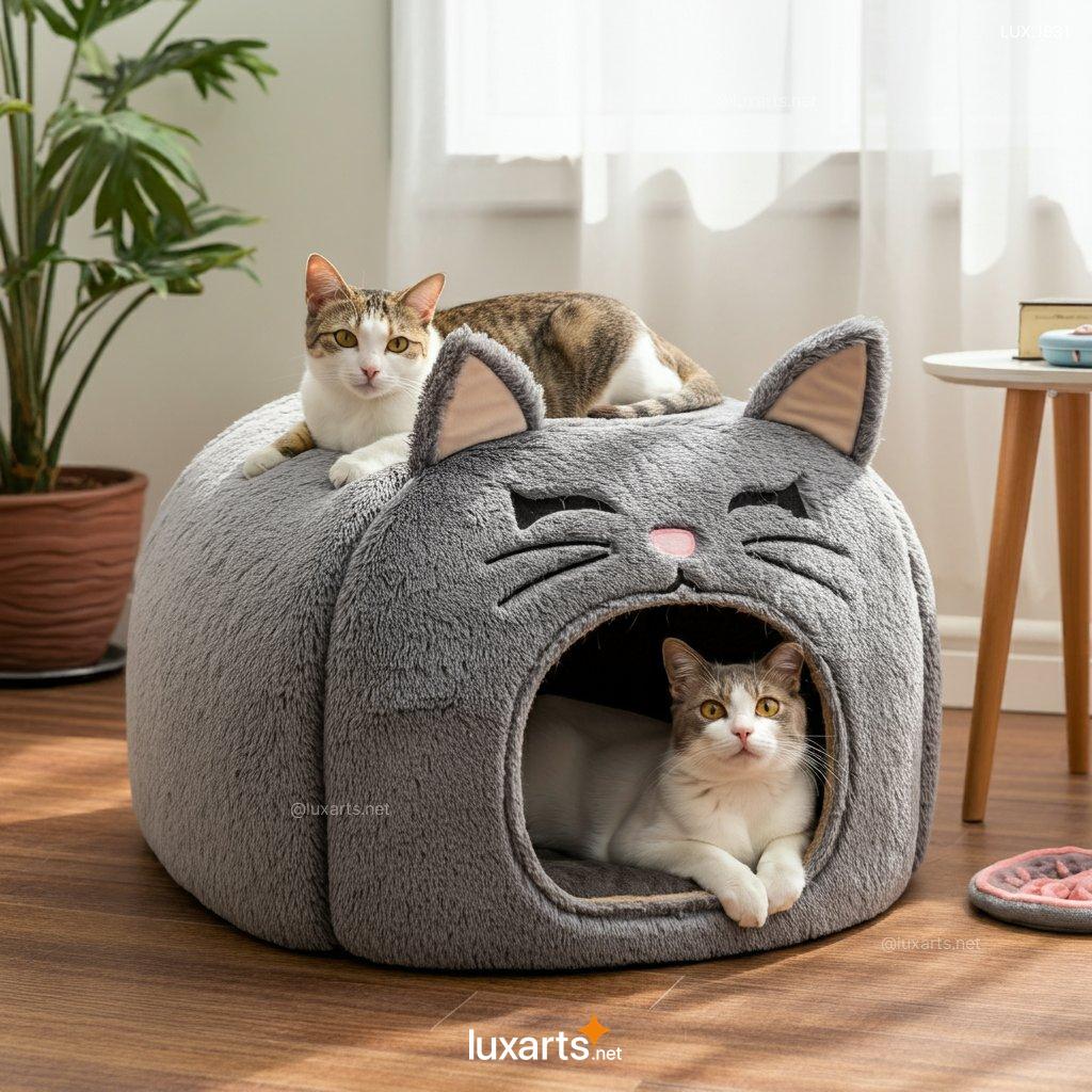 Cat Shaped Cat Bed | Creative, Cozy Design for Your Feline Friend cat shaped cat bed 4