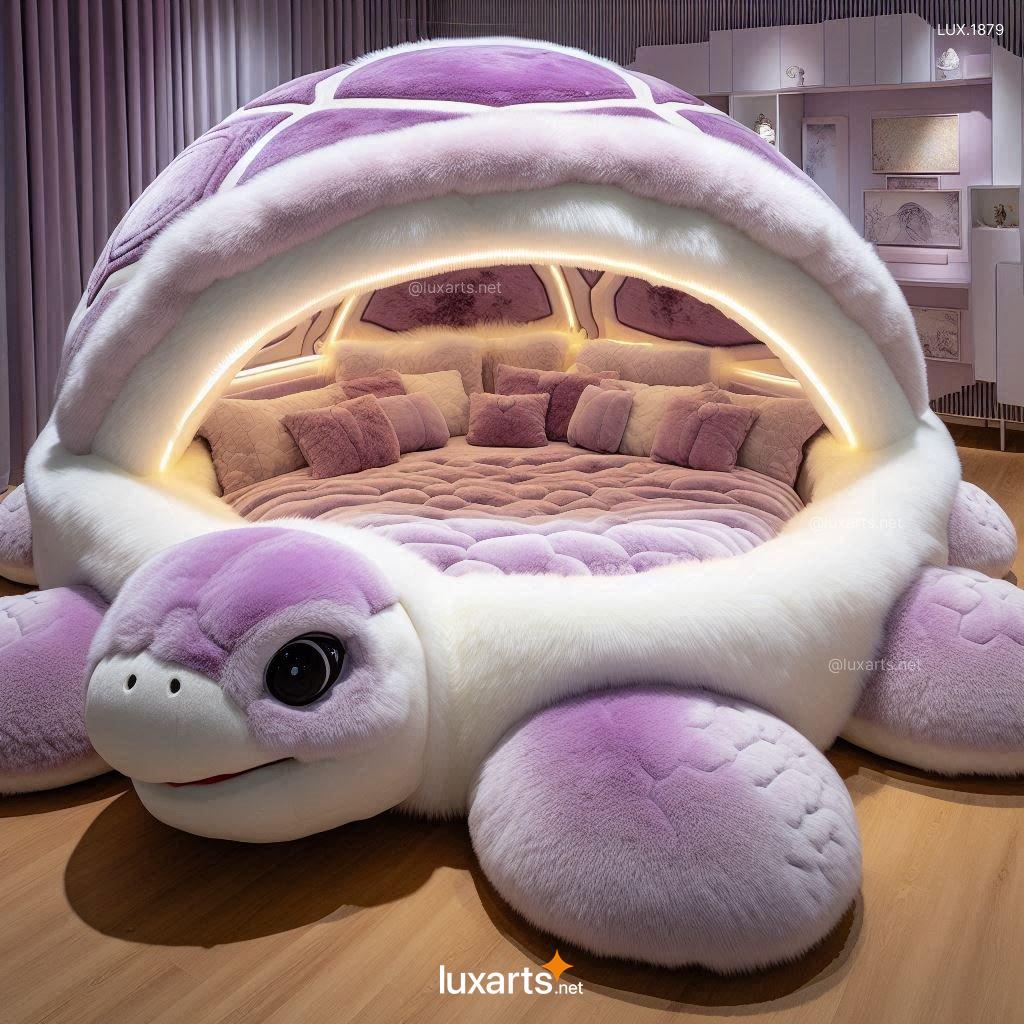 LUX.1879 Cozy Turtle Shaped Fur Bed for Kids | Soft, Creative Children's Bed cozy turtle shaped fur bed for children 27