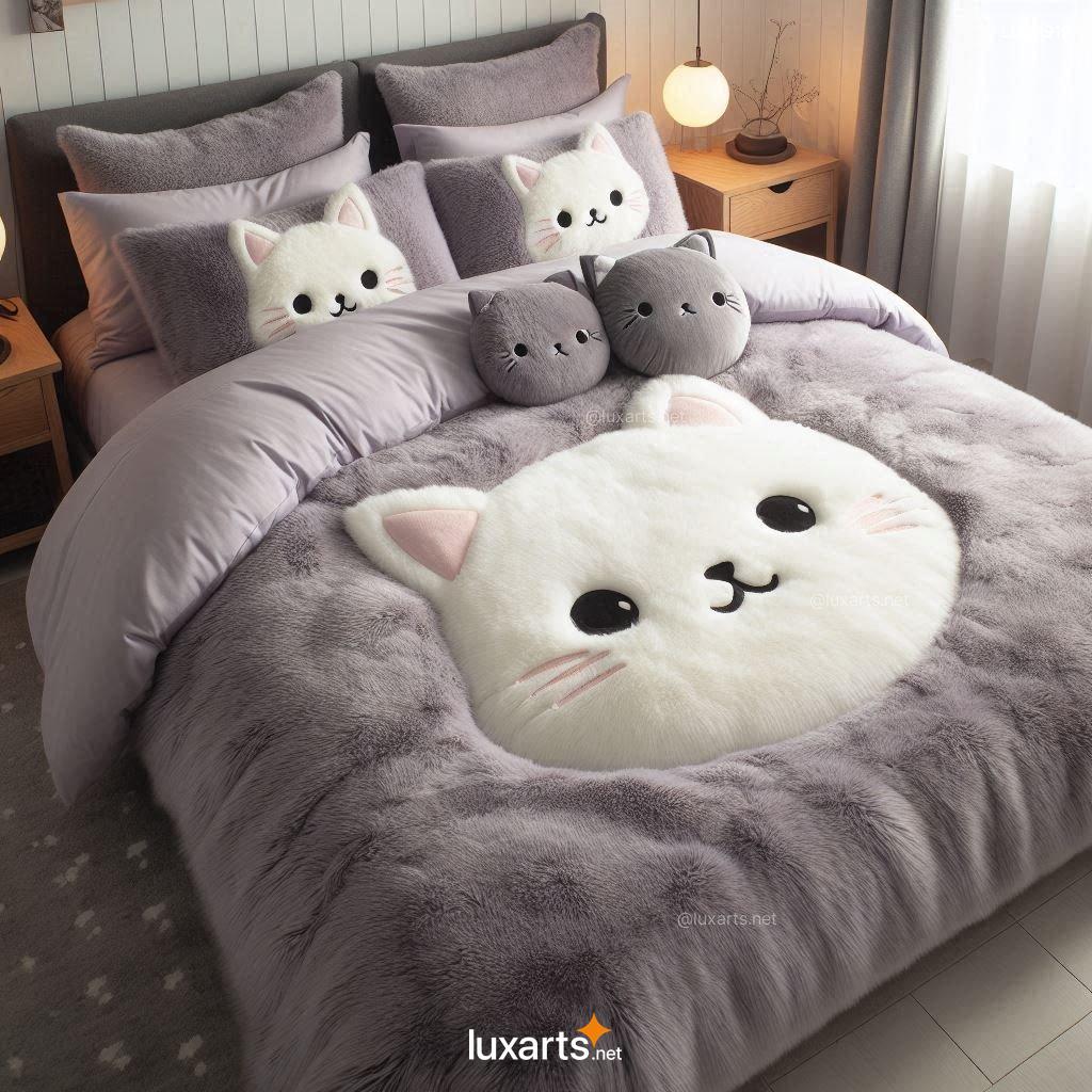 Fluffy Cat Bedding Set | Cozy and Creative Bedding for Cat Lovers fluffy cat bedding set 2