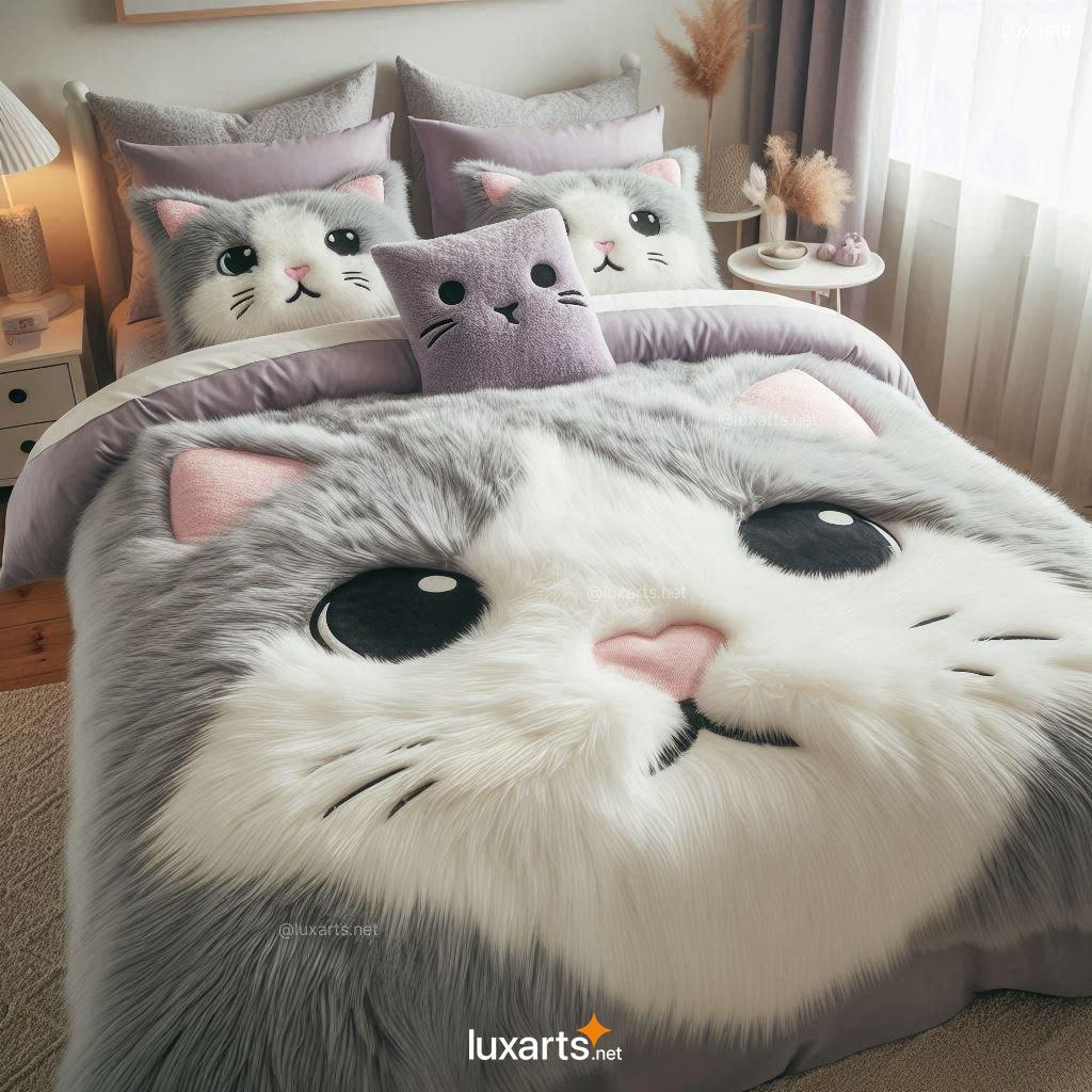 Fluffy Cat Bedding Set | Cozy and Creative Bedding for Cat Lovers fluffy cat bedding set 4