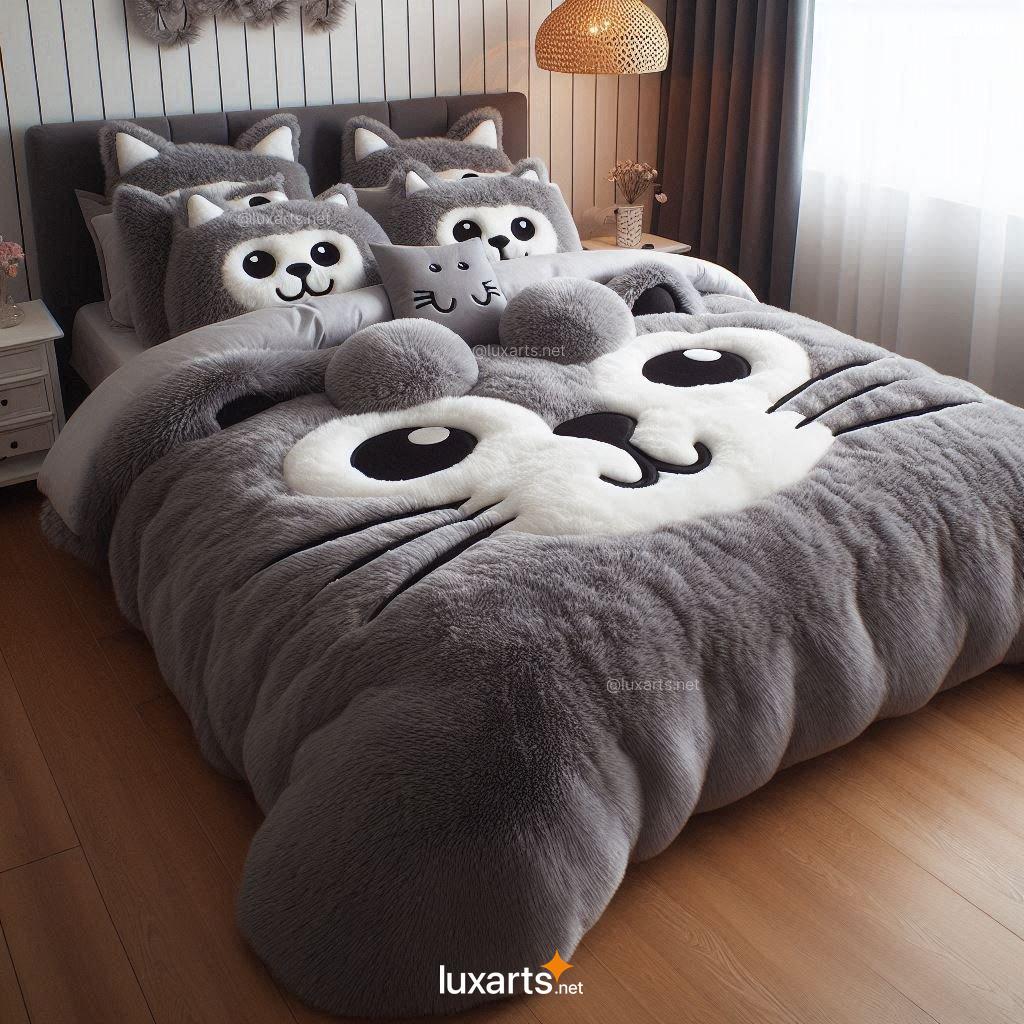 Fluffy Cat Bedding Set | Cozy and Creative Bedding for Cat Lovers fluffy cat bedding set 8