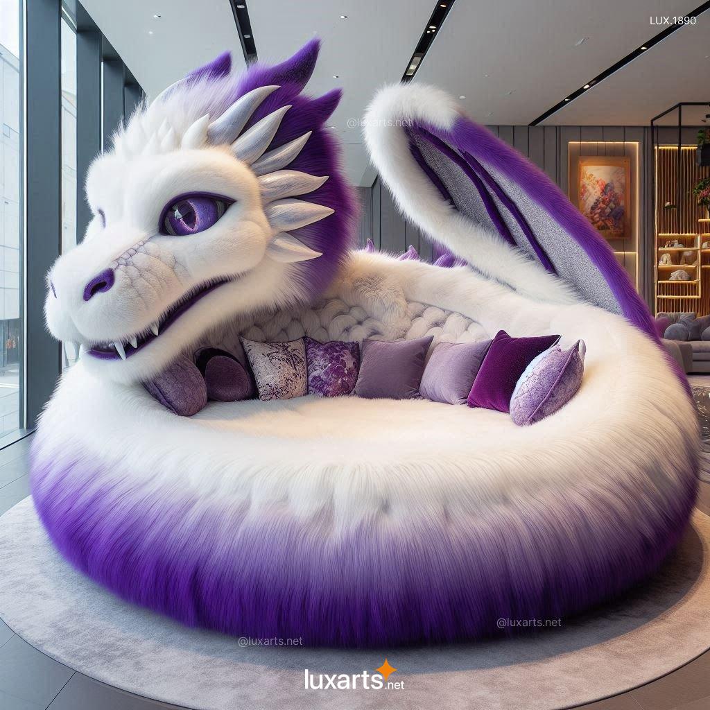 LUX.1890 Giant Fur Dragon Loungers: Unleash Your Inner Dragon with Our Cozy Creations giant fur dragon loungers 1