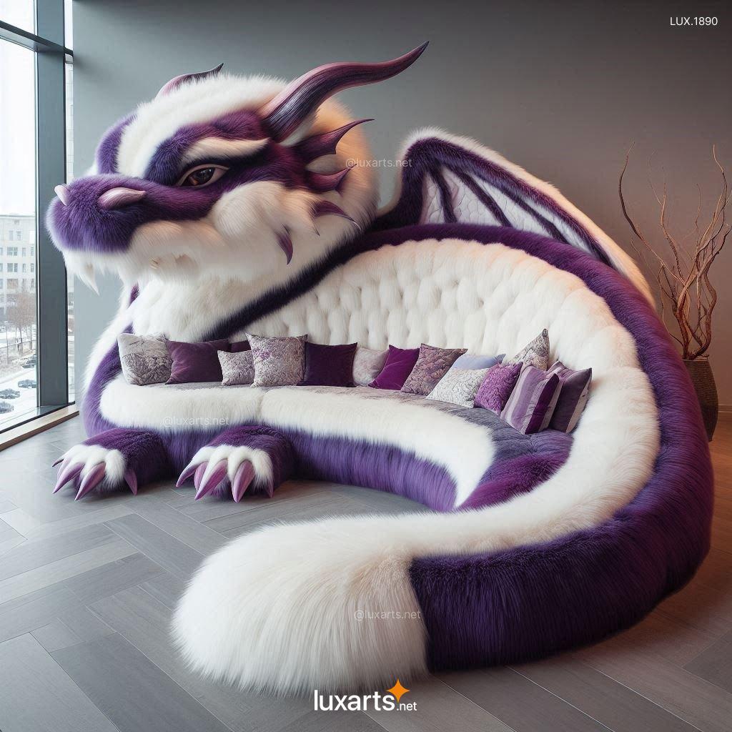 LUX.1890 Giant Fur Dragon Loungers: Unleash Your Inner Dragon with Our Cozy Creations giant fur dragon loungers 5