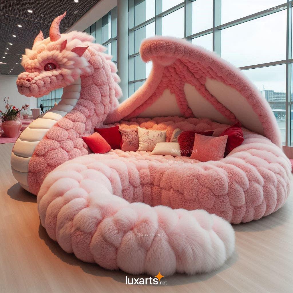 LUX.1890 Giant Fur Dragon Loungers: Unleash Your Inner Dragon with Our Cozy Creations giant fur dragon loungers 7