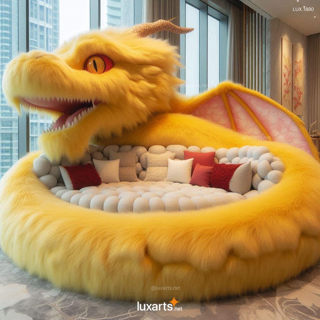 LUX.1890 Giant Fur Dragon Loungers: Unleash Your Inner Dragon with Our Cozy Creations giant fur dragon loungers 8