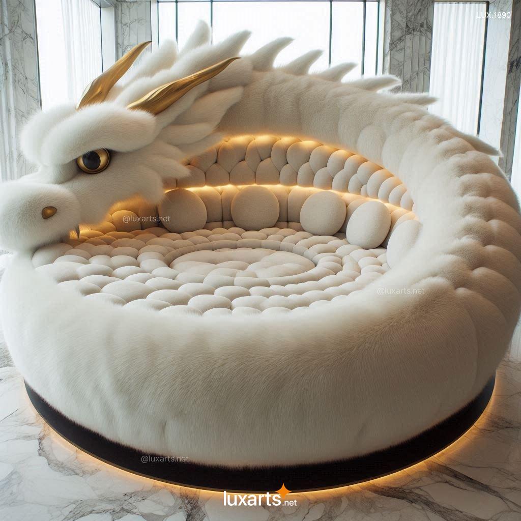 LUX.1890 Giant Fur Dragon Loungers: Unleash Your Inner Dragon with Our Cozy Creations giant fur dragon loungers 9