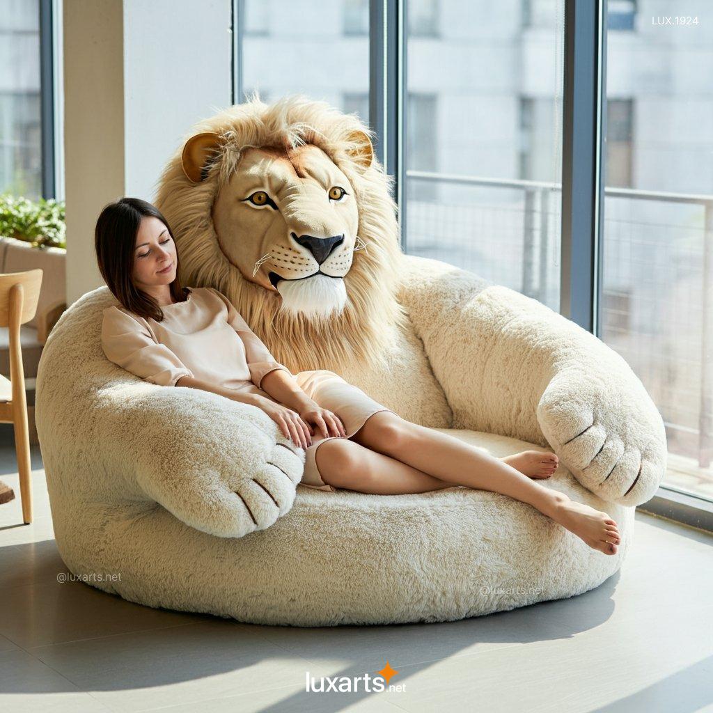 Giant Lion Lounger: Unique Animal-Themed Furniture for Your Home giant lion lounger 4