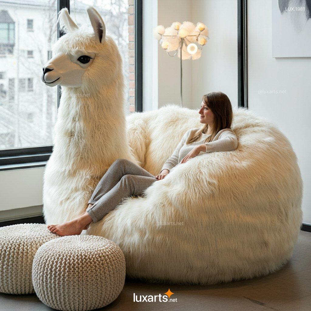 LUX.1981 Giant Llama Lounger: Plush, Oversized Lounging for Adults & Kids - Unique Design giant llama lounger 10