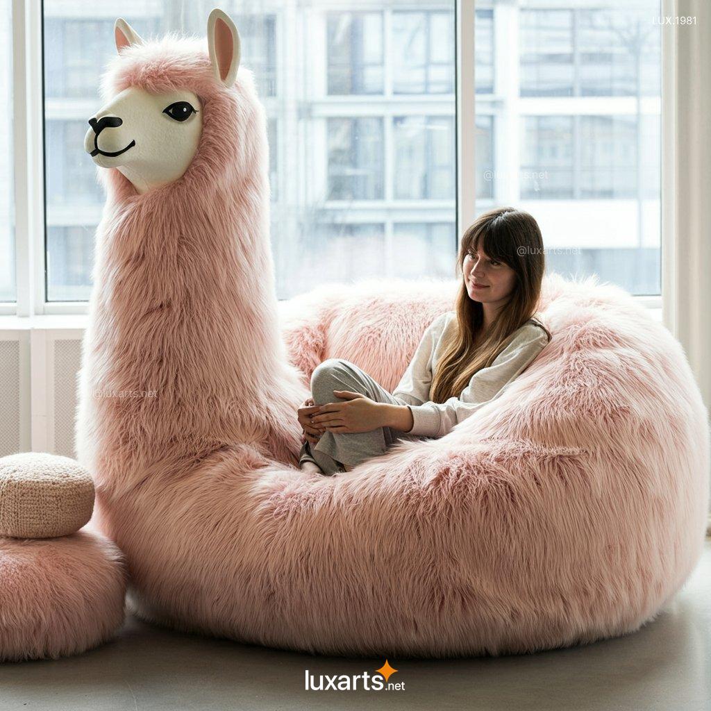 LUX.1981 Giant Llama Lounger: Plush, Oversized Lounging for Adults & Kids - Unique Design giant llama lounger 2