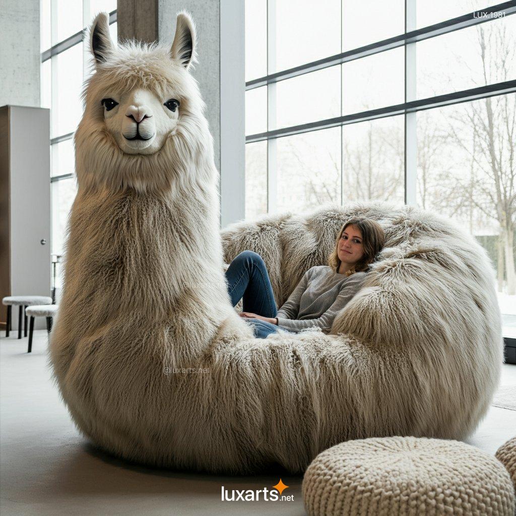 LUX.1981 Giant Llama Lounger: Plush, Oversized Lounging for Adults & Kids - Unique Design giant llama lounger 4