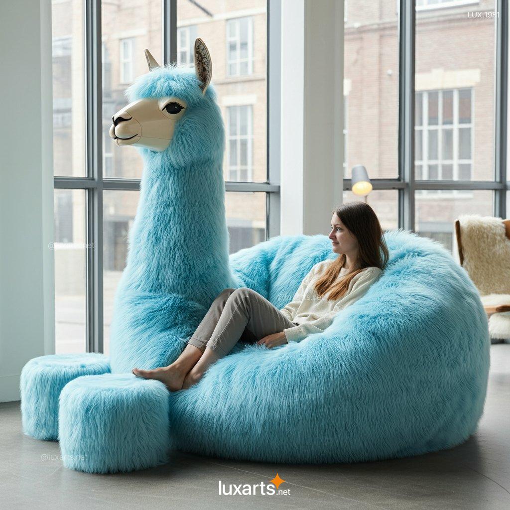 LUX.1981 Giant Llama Lounger: Plush, Oversized Lounging for Adults & Kids - Unique Design giant llama lounger 7